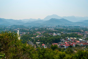 Fototapeta na wymiar View over Luang Prabang, Laos