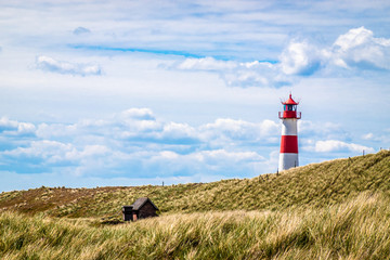 Fototapeta na wymiar lighthouse at the nortsea