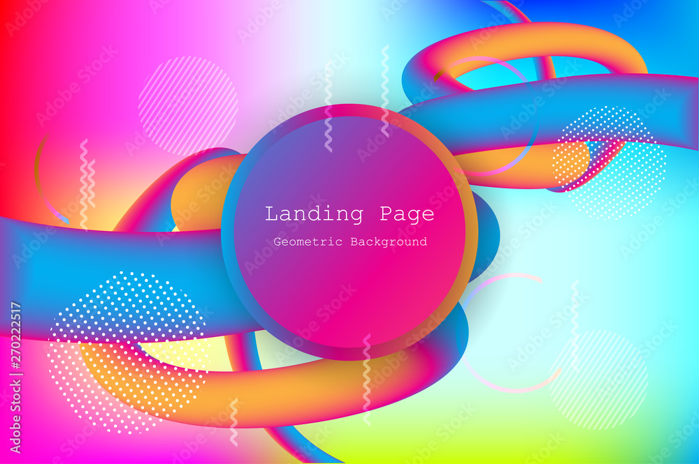 Wall mural liquid color background design with fluid gradient shapes composition and futuristic design landing 