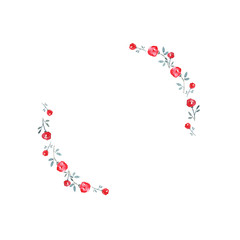 Modern watercolor wreath