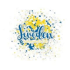 Sweden Independence day. National day. Flag colors