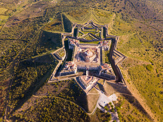 Panoramic landscape of fortress of Nossa Senhora da Graca in Elvas
