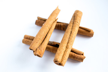 sticks isolated on white background