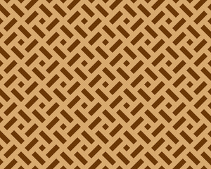 Abstract geometric pattern. A seamless vector background. Gold and brown ornament. Graphic modern pattern. Simple lattice graphic design