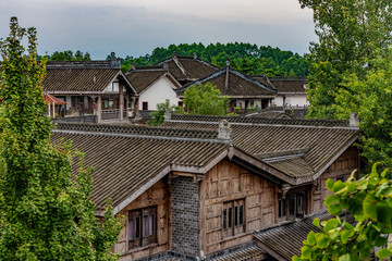 Fototapeta na wymiar View of Huanglongxi Ancient Town