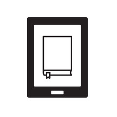 ebook reader icon- vector illustration