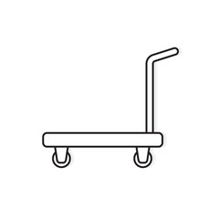 hand truck icon- vector illustration