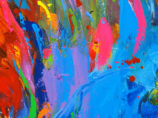 Colorful sweet colors abstract background oil paint.