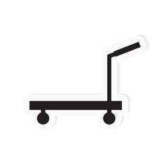 hand truck icon- vector illustration