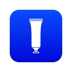 Cosmetic tube icon digital blue for any design isolated on white vector illustration