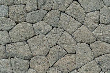 Background texture of stone wall, close up
