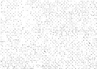 Old Pattern Grunge Texture Background, Grungy Abstract Dotted Vector, Overlay Halftone Monochrome