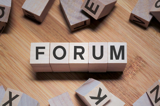 Forum Word In Wooden Cube