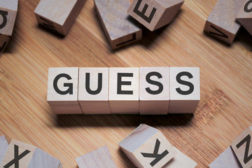 Guess Word In Wooden Cube