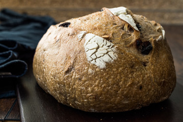 Artisan Bakery Whole Bread with Walnut and Dried Grape