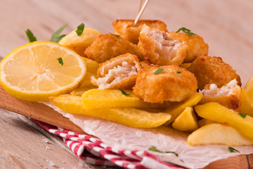 Fish and chips.