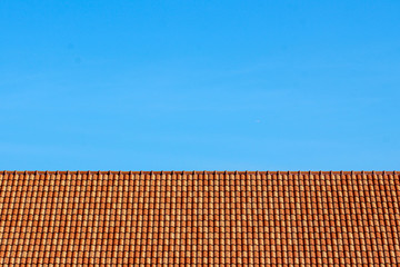 Close up sky and roof at home in thailand