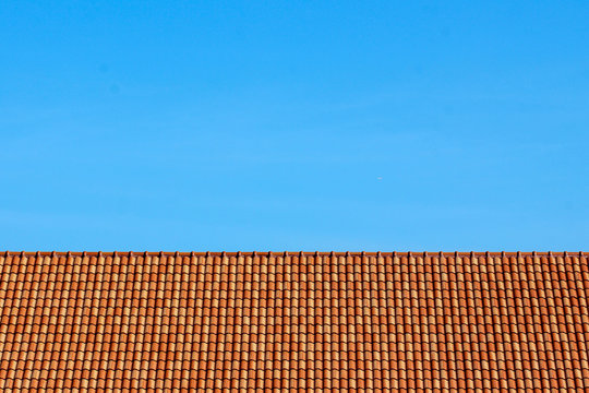 Close up sky and roof at home in thailand