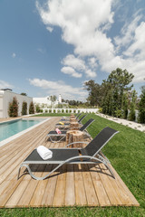 Modern villa with pool and garden