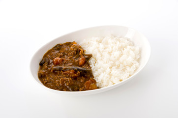 トマトとナスのカレー