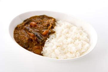 トマトとナスのカレー