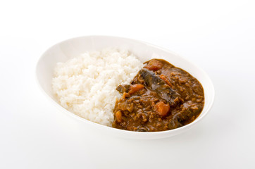 トマトとナスのカレー
