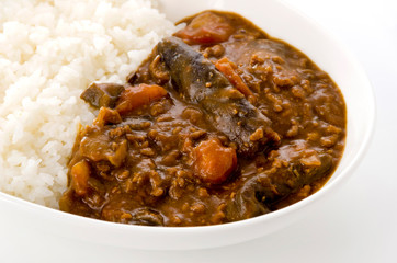 トマトとナスのカレー