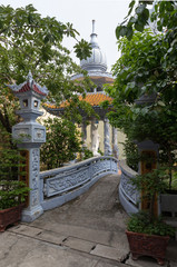 Suburban buddhist temple Ho Chi Minh City Vietnam