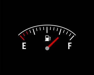 Petrol level vector illustration