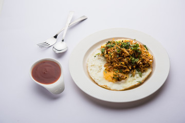Anda or Egg ghotala is a popular innovative tasty recipe from Surat, Gujrat