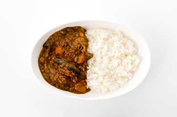 トマトとナスのカレー