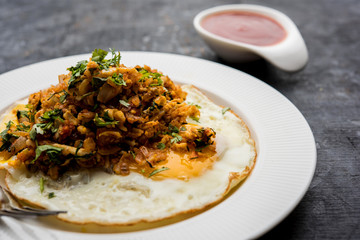 Anda or Egg ghotala is a popular innovative tasty recipe from Surat, Gujrat