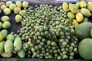 Street Stall selling Fruit, Asia