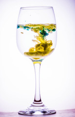 Paint in water