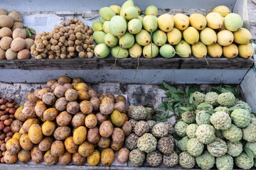 Street Stall selling Fruit, Asia