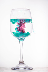 Paint in water