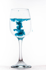 Paint in water