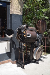 Jerome, AZ. U.S.A. May 18, 2018. A National Historical Landmark 1967. Main street on Jerome’s Cleopatra hill tunnel copper mining boom 1890s to bust 1950s. 