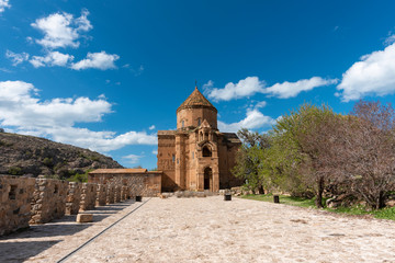 Beautiful old christian church. Akdamar Island Turkey. 