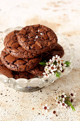 Homemade chocolate cookies 