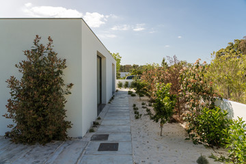 Modern villa with pool and garden