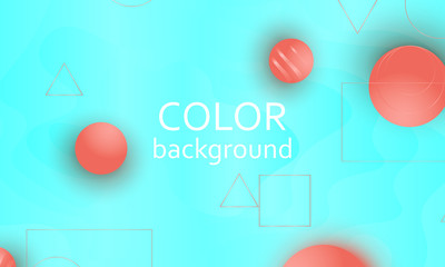 Landing page. Geometric background.