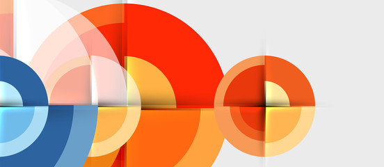 Obraz premium Geometric design abstract background - circles