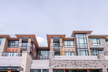 The top of the house or apartment building with nice window.