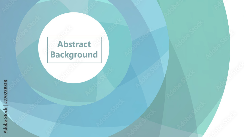 Poster abstract background with flat light circles.