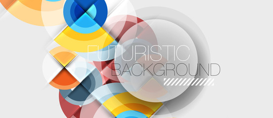 Geometric design abstract background - circles