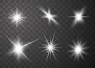 Set of glow light effect