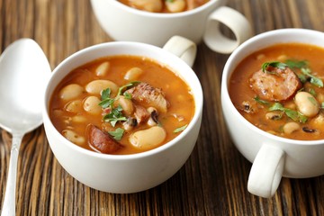 Sausage and white bean stew with tomatoes