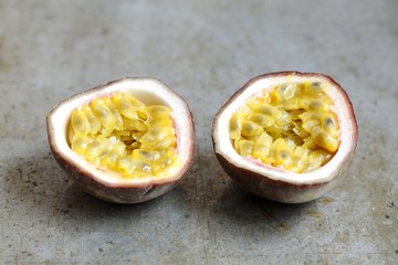 Passionfruit halves