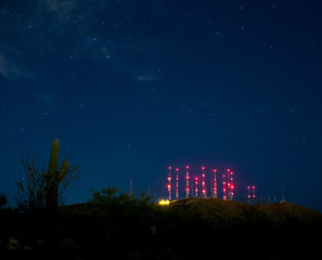 Antenna desert night